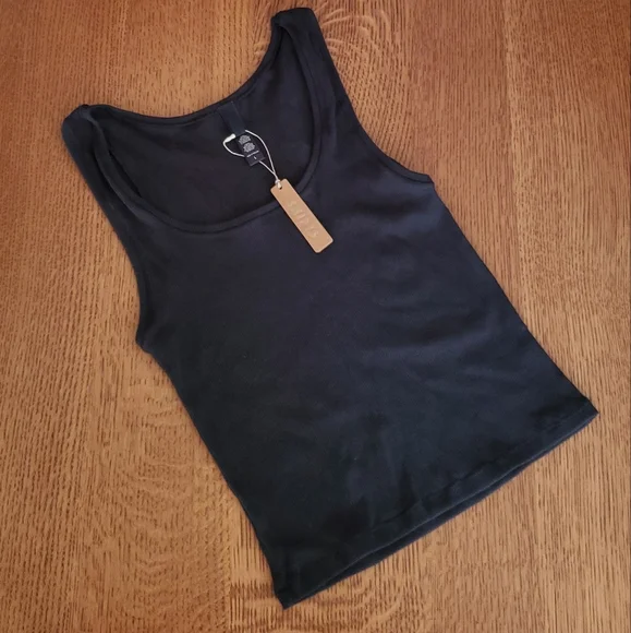Skims Cotton Rib Tank - onyx black - Picture 7 of 9